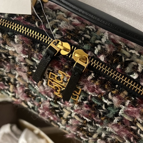 NWT Tory Burch tweed Britten top handle - Picture 10 of 12